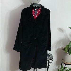 Tommy jeans women’s black corduroy long coat